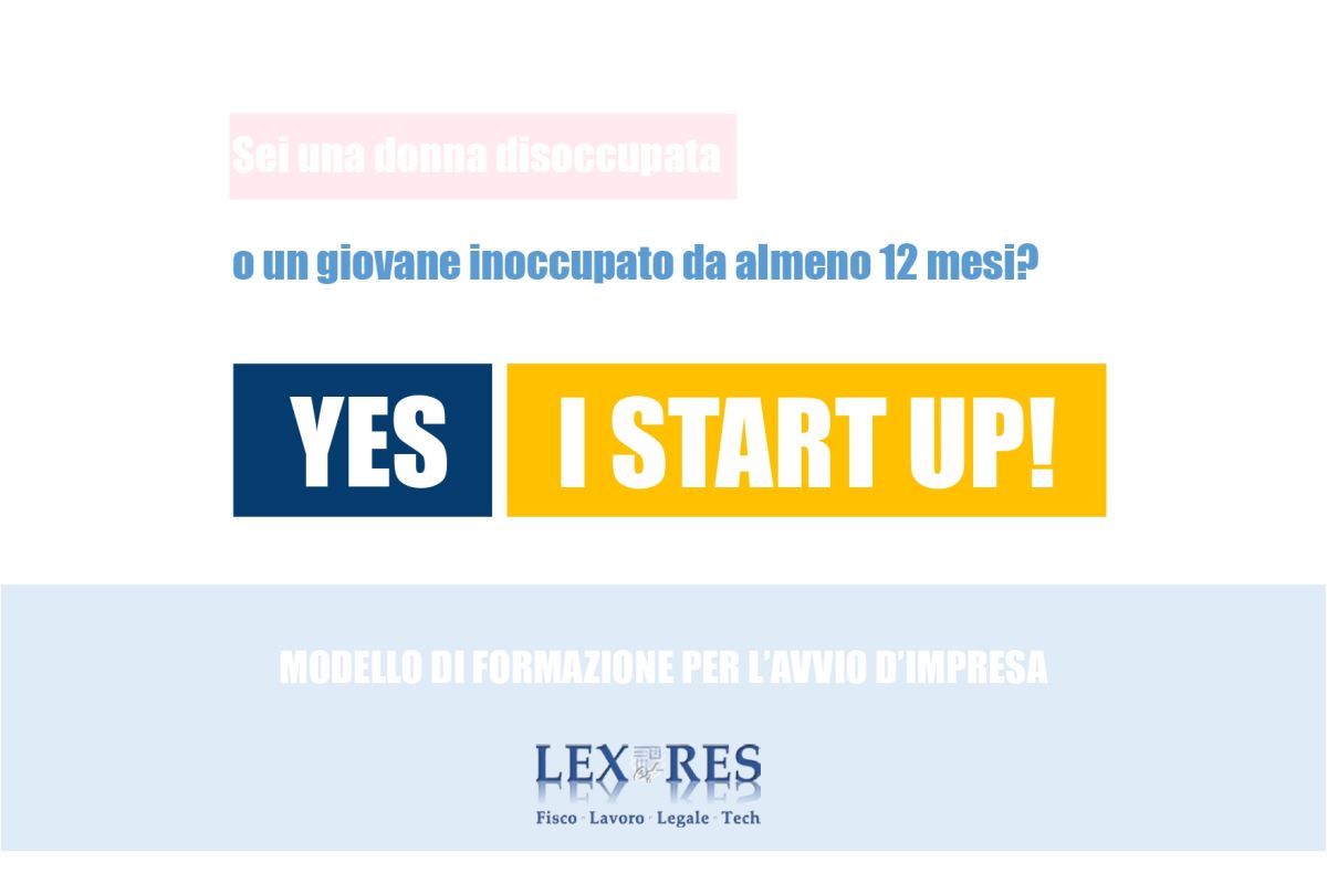 YES I START UP! Programma di formazione impresa